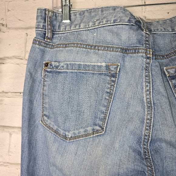 LOFT ORGINAL BOOT CUT LIGHT WASH DENIUM JEANS WOMENS SIZE 14 PETITE - Picture 5 of 6